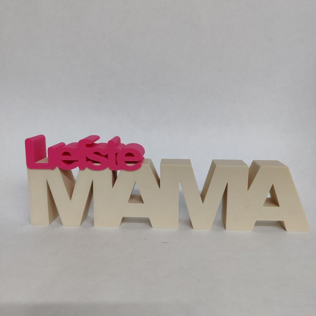 Tekst Liefste Mama | 3D Geprint Accessoire