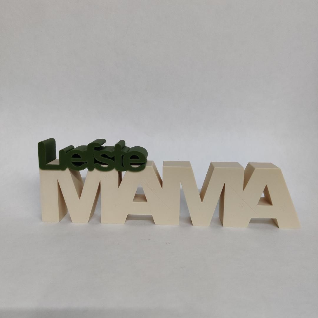 Tekst Liefste Mama | 3D Geprint Accessoire