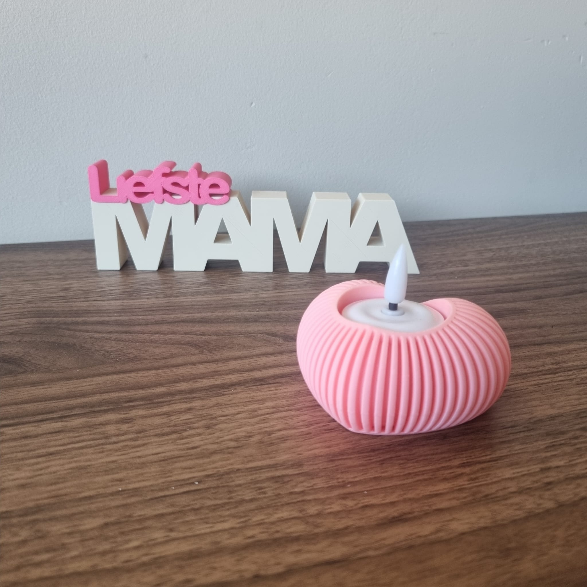 Tekst Liefste Mama | 3D Geprint Accessoire