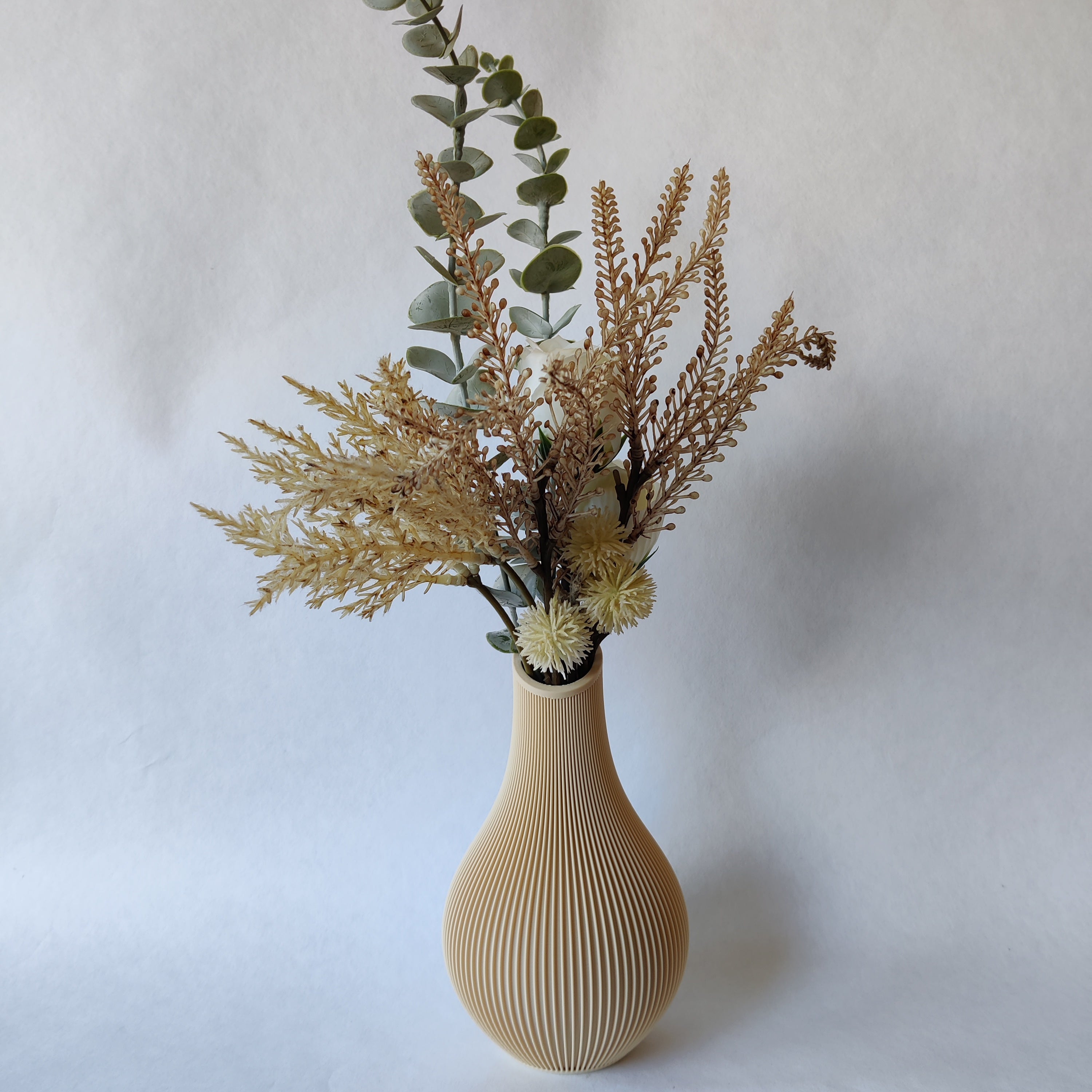 Shizu Japandi Vaas in donkergroen - 3D geprint woondecoratie