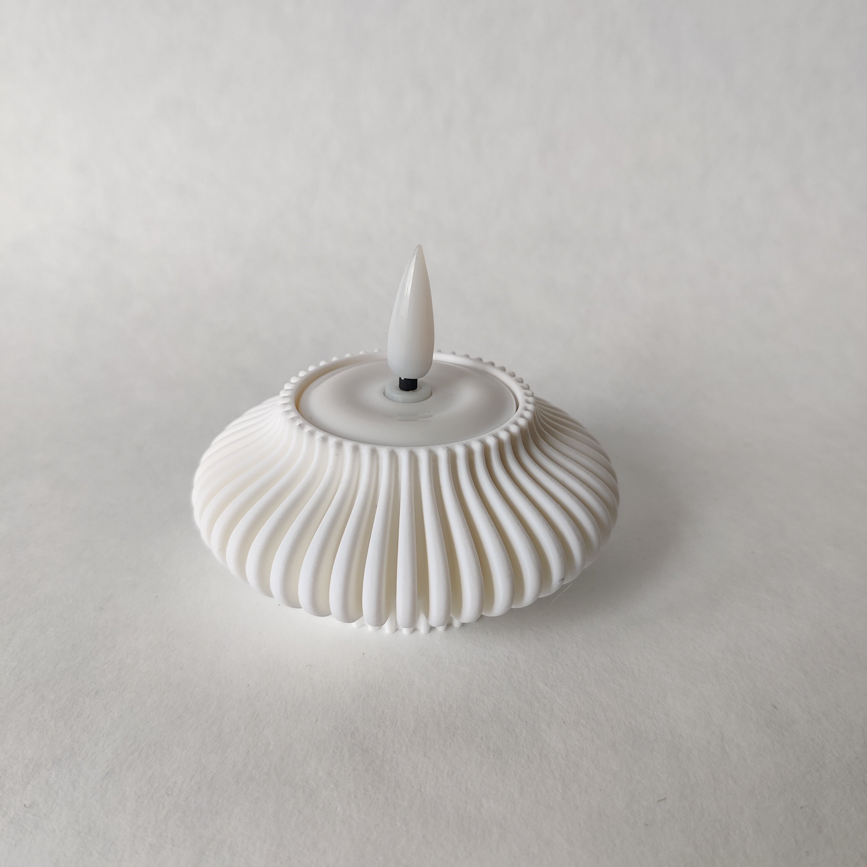 Theelichthouder Rond in  - 3D geprint woondecoratie
