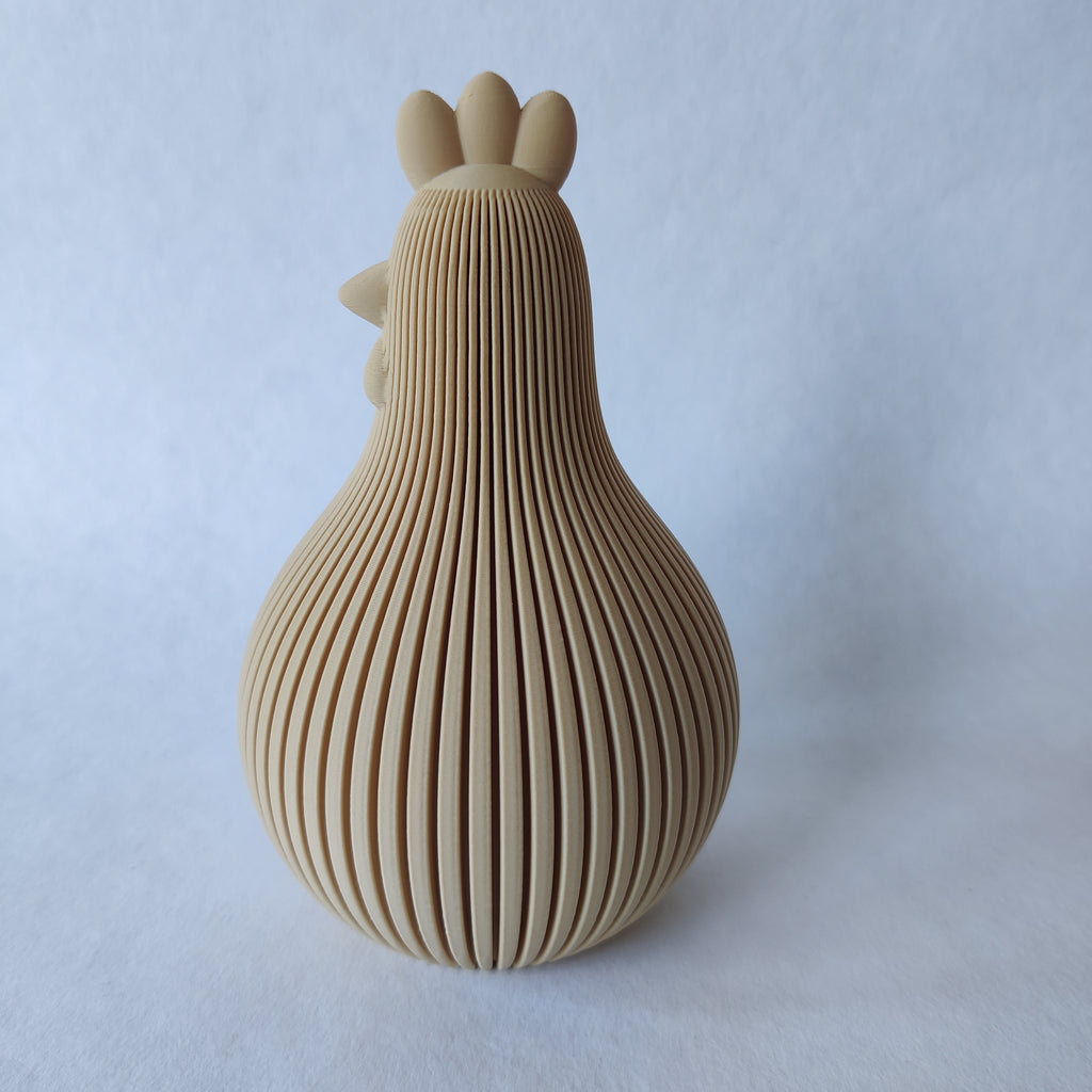 Paasdecoratie kip in  - 3D geprint woondecoratie