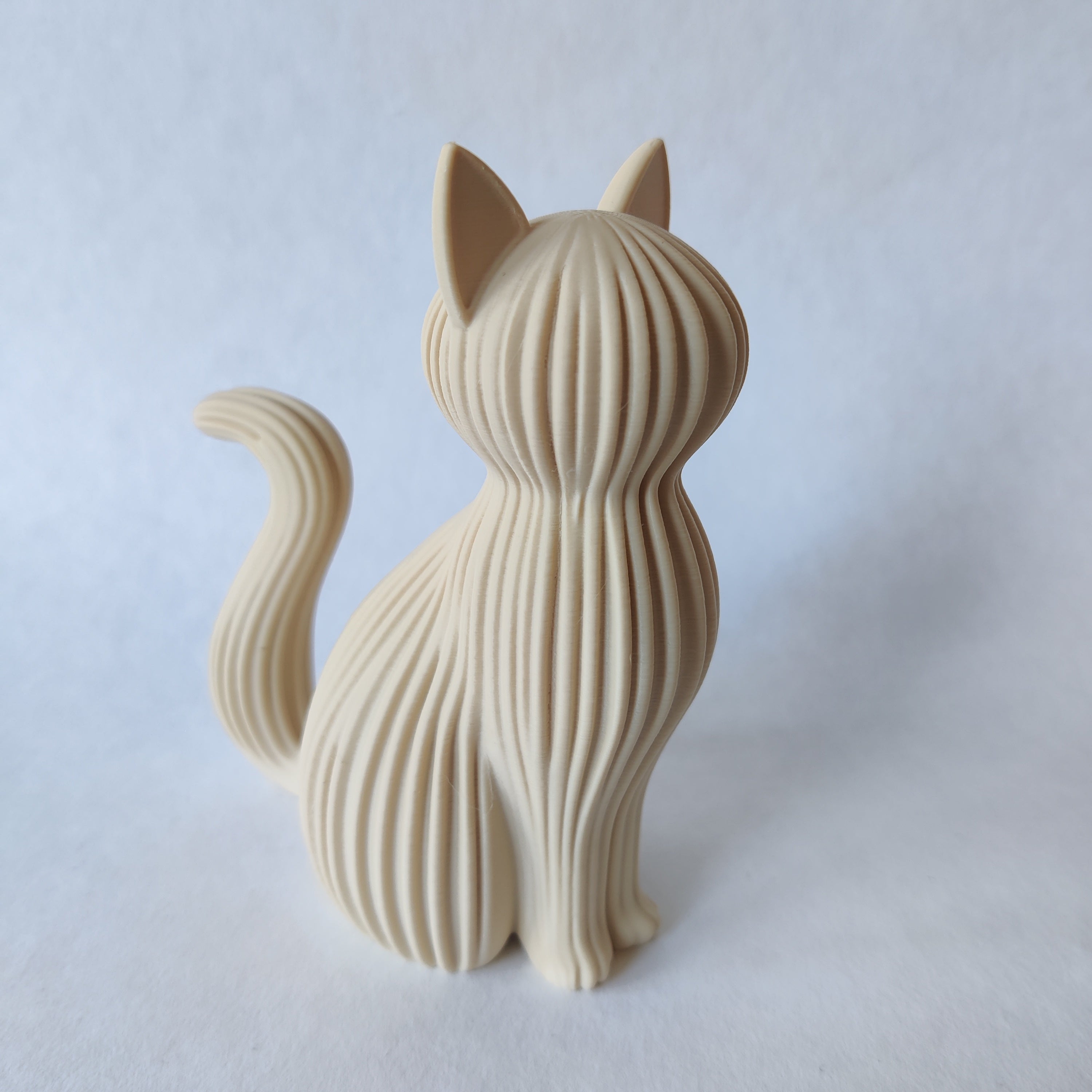 Kat japandi stijl in  - 3D geprint woondecoratie