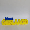 Tekst hoera geslaagd | 3D Geprint Accessoire