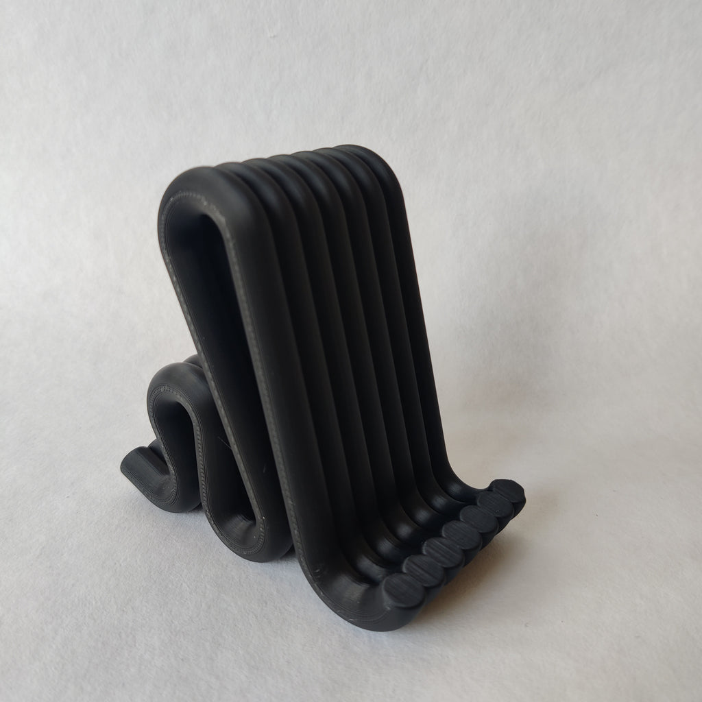 Telefoon houder in zwart - 3D geprint woondecoratie