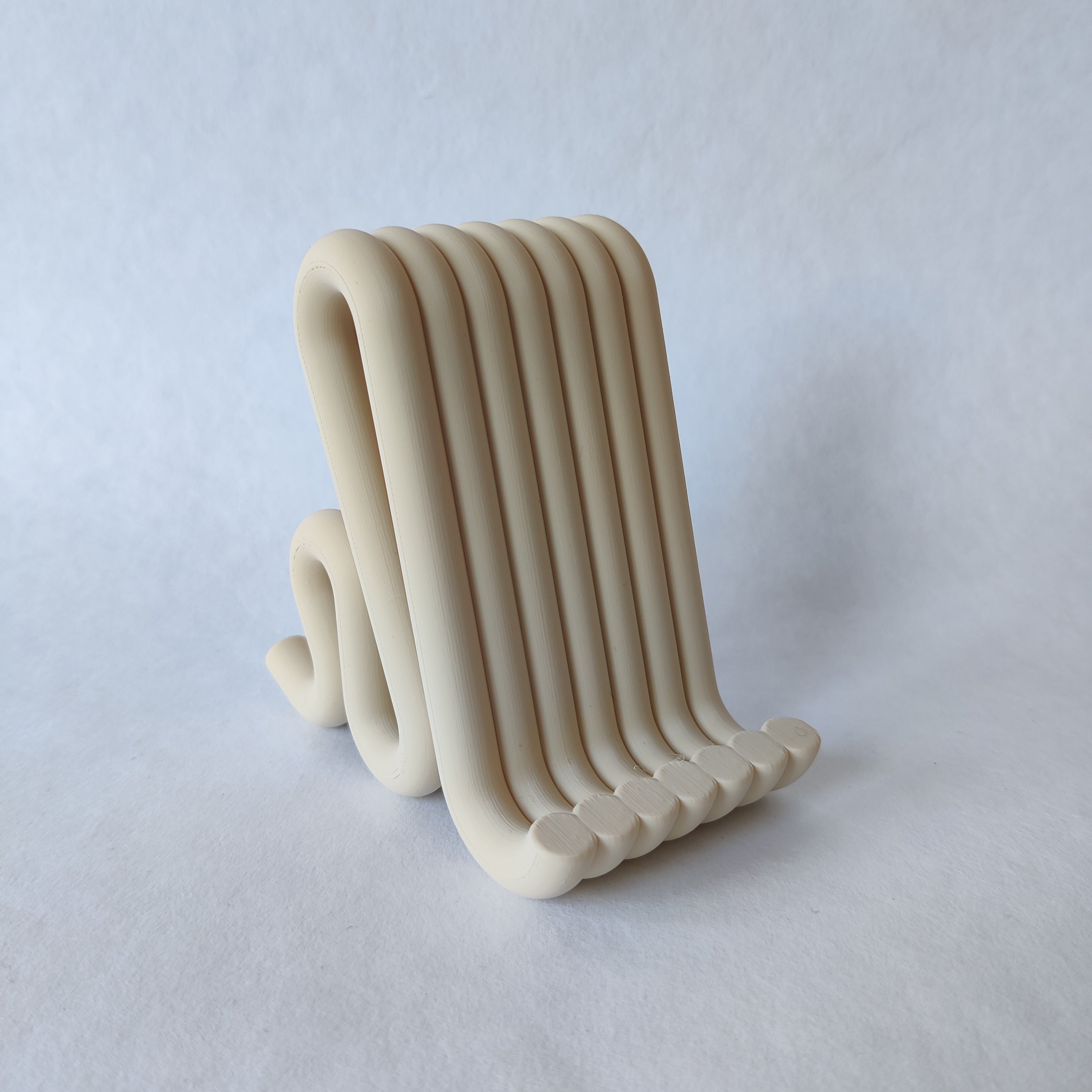 Telefoon houder in beige - 3D geprint woondecoratie