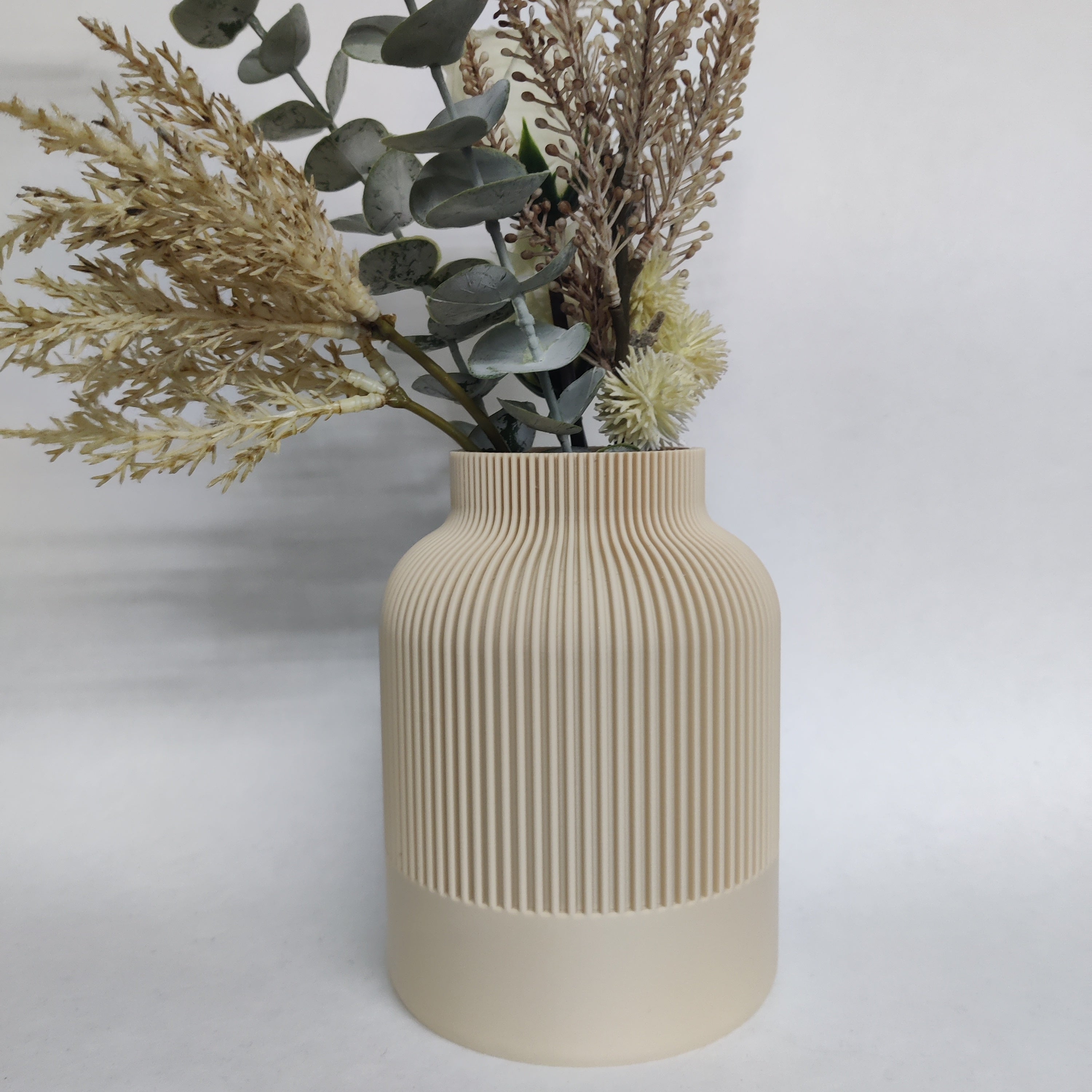 Ronde Japandi Vaas | 3D Geprint Woonaccessoire