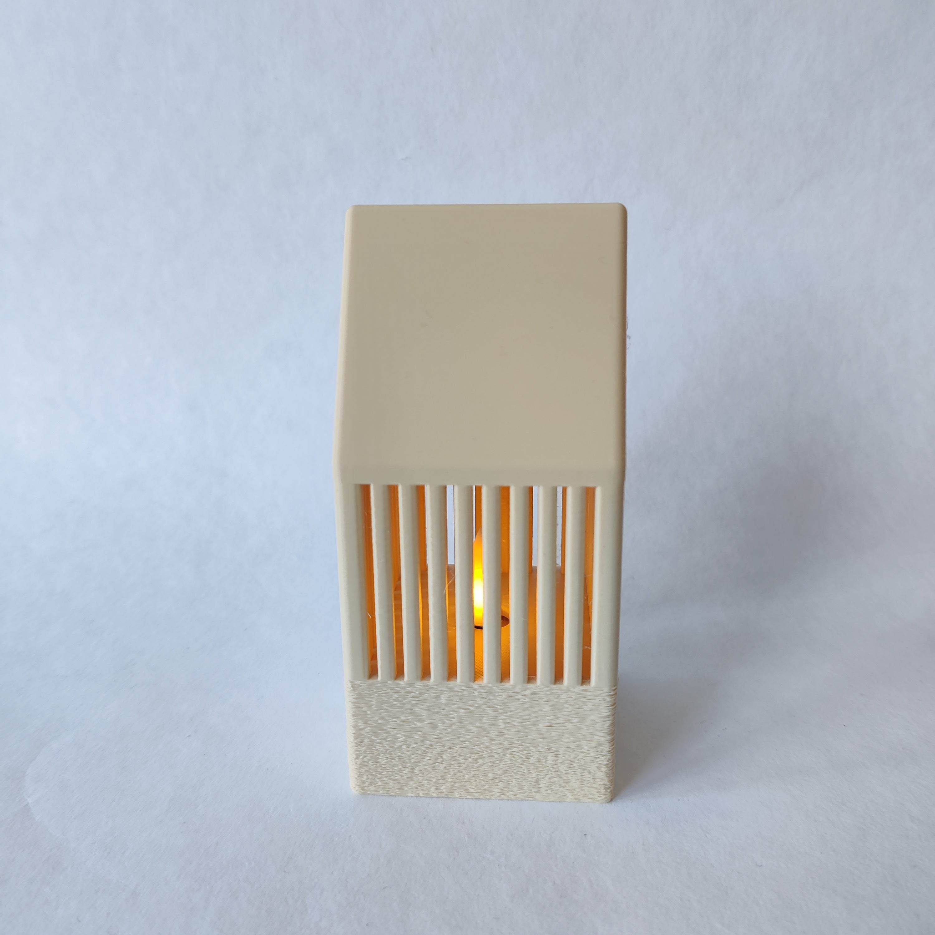 Theelichthouder Huisje in  - 3D geprint woondecoratie