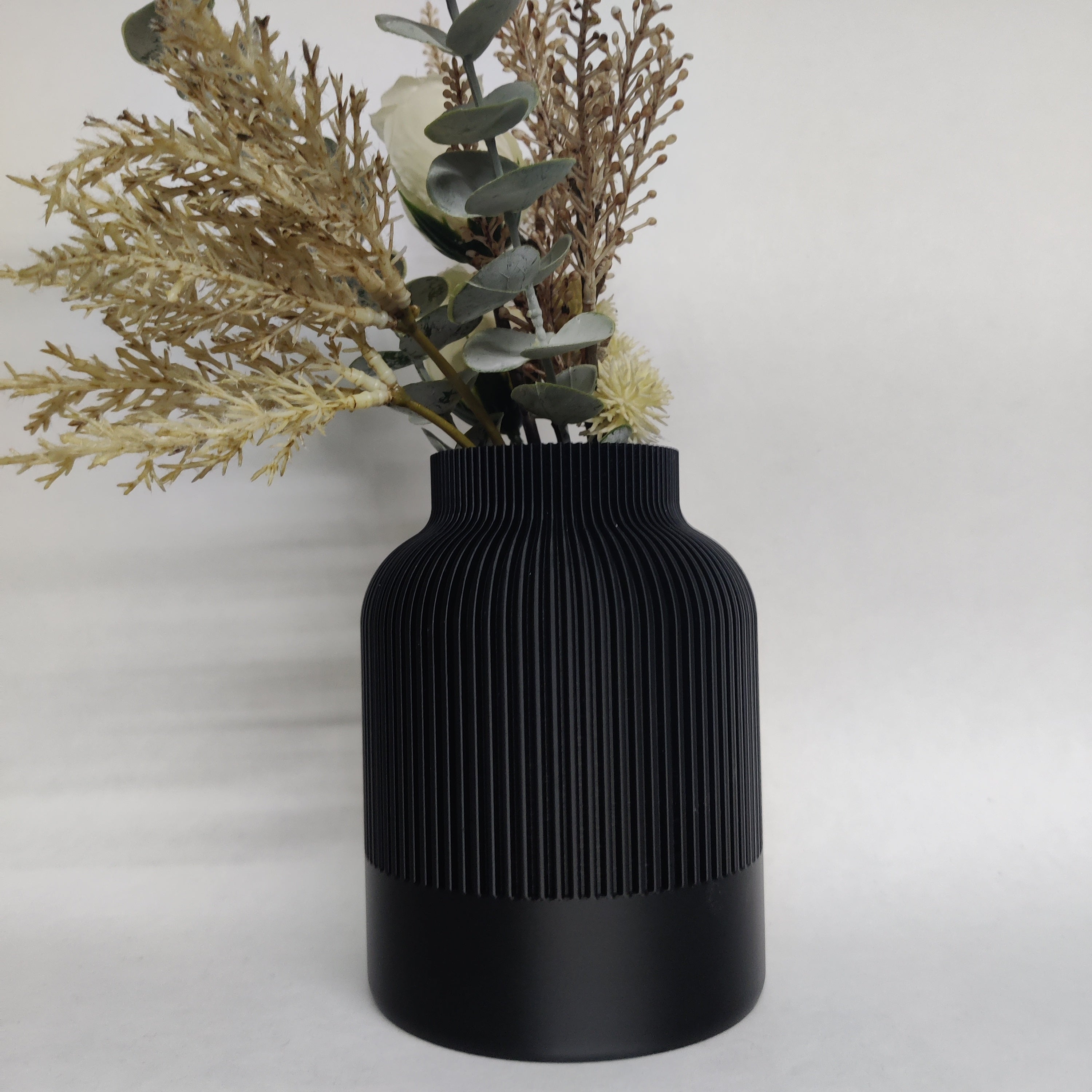 Ronde Japandi Vaas | 3D Geprint Woonaccessoire