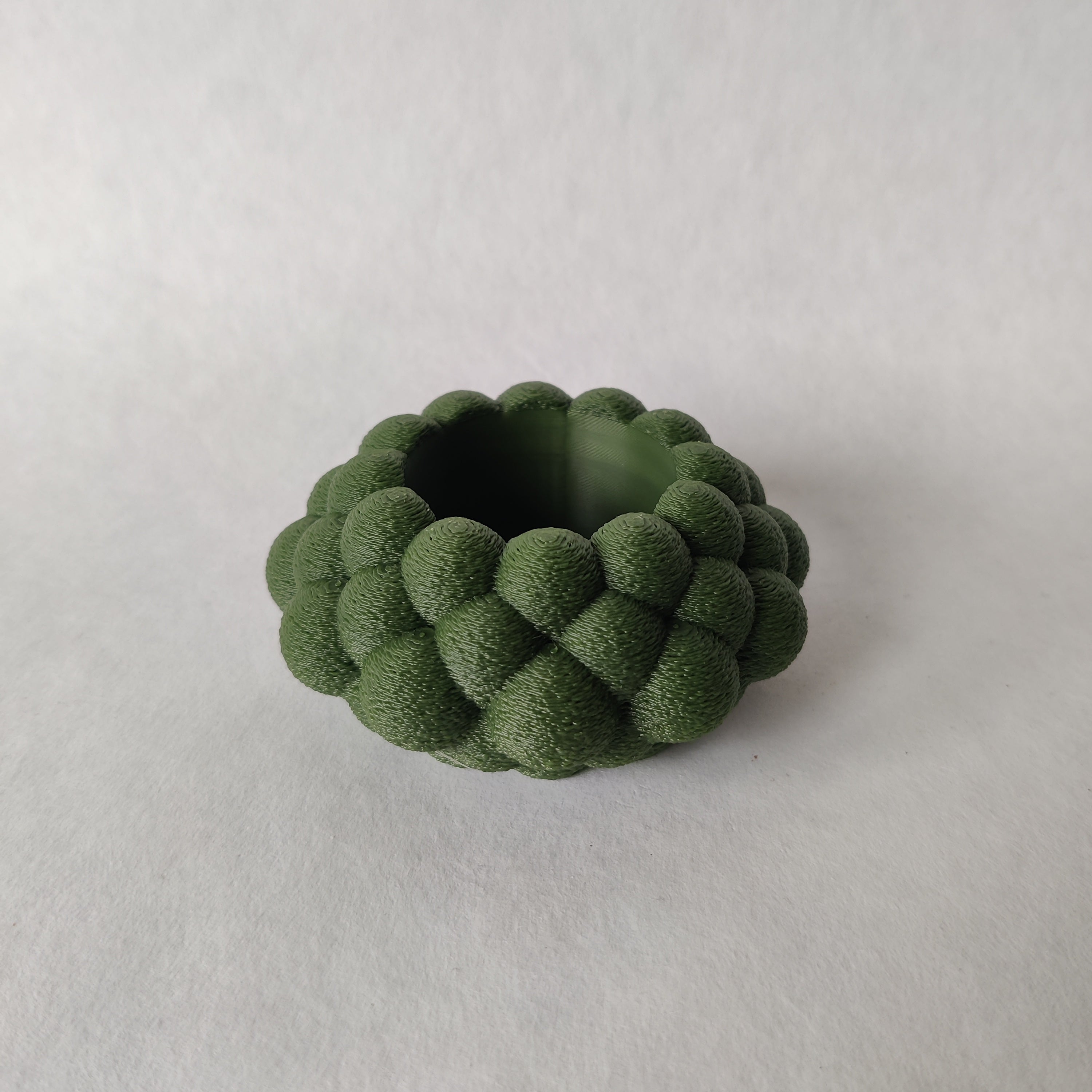 Theelichthouder Bubbly in groen - 3D geprint woondecoratie
