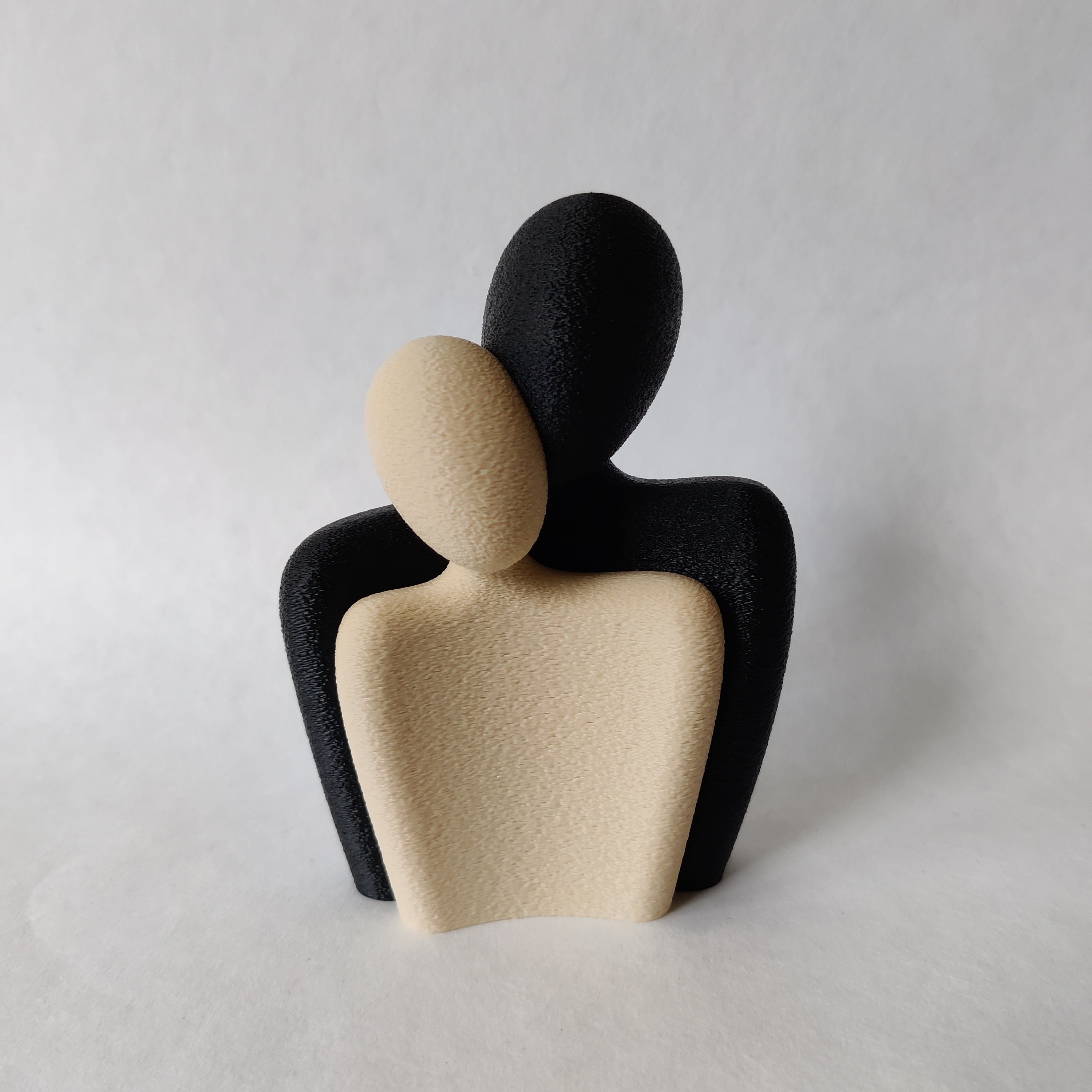 Liefdeskoppel in Huidskleur - 3D geprint woondecoratie